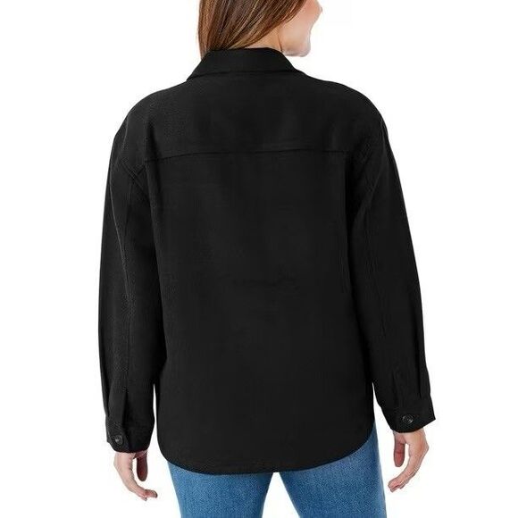 Member's Mark Women's Shacket Size M Black NWT - Picture 3 of 7